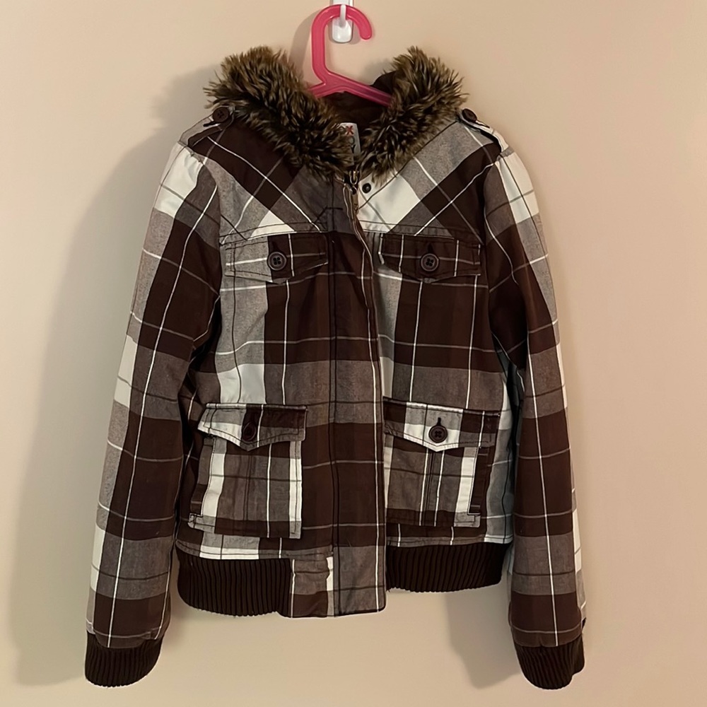 Roxy winter jacket (girls) with faux fur trimmed hood